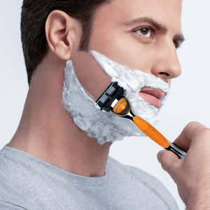 New Design Metal Adjustable <strong>Safety</strong> Shaving <strong>razor</strong> with Cartridge Refill Blade Head Six Balde Comfortable Beard <strong>Razor</strong> - Product Image 5