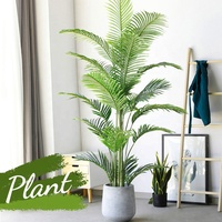 Palmier artificiel en plastique pour décoration intérieure/extérieure, écologique, durable, résistant à l'eau, 150 cm, décoration de la maison