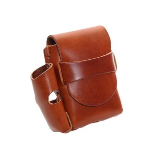 Курительная сумка ручной работы из натуральной кожи размера «King-Size» с держателем для зажигалок, водостойкий ремень, табачный портсигар - Product Image 5