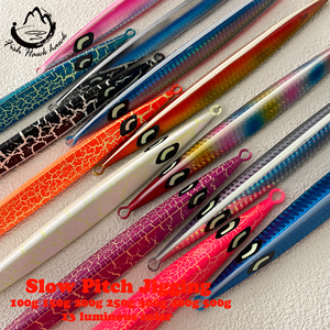 ORJD vente en gros/au détail 100g 150g 200g 250g 300g 400g 500g couleurs <span class=keywords><strong>de</strong></span> fissures lumineuses <span class=keywords><strong>leurre</strong></span> <span class=keywords><strong>de</strong></span> pêche à pas lent en eau salée - Product Image 5