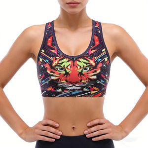 Reggiseno sportivo da donna a doppio strato, compressione elevata, taglie forti, senza cuciture - Product Image 6