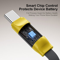 Accesorios Móviles al por Mayor, Cable de Datos Retráctil 2 en 1 USB-C de 100W y 1.2m con Carga Rápida para iPhone
