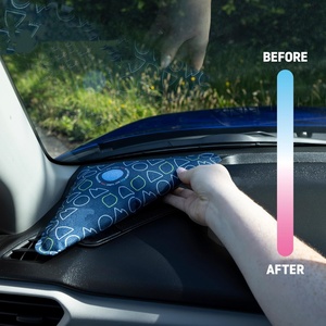 Lot de 2 sacs de <span class=keywords><strong>d</strong></span>éshumidificateur de voiture réutilisables de 450g-micro-ondables, avec tampons collants (voitures/camionnettes/caravanes) - Product Image 4