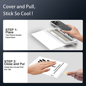 Bộ dán kính cường lực chống nhìn trộm 9H tự động, không bụ<span class=keywords><strong>i</strong></span>, dễ lắp đặt Magic John dành cho <span class=keywords><strong>iPhone</strong></span> 15 16 17 Pro Max Plus XR - Product Image 3