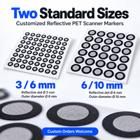 Points de marquage réfléchissants en PET 3/6mm 6/10mm pour points cibles de mesure par numérisation 3D, taille personnalisée, vente en gros