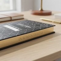Carnet de notes personnalisé à couverture rigide avec impression, journal, agenda, planificateur de budget de mariage, agenda quotidien avec bordure dorée pulvérisée