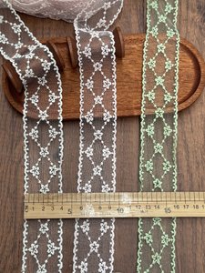 Encaje elástico de poliéster para decoración de lencería - Product Image 2