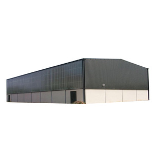 Estructura de acero modular prefabricada impermeable de montaje rápido Cobertizo de almacén Doble pendiente IBR Láminas Soldadura ligera Corte Doblado - Product Image 6