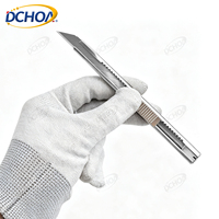 Couteau de découpe vinyle DCHOA PRO 9 mm à verrouillage automatique de précision à 30 degrés pour le découpage de film PPF automobile, de film teinté pour vitres et de papier peint