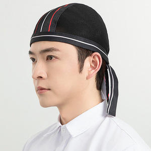 Unisex Thoải Mái Không Lót Đầu Bếp Mũ Beret Lưới Thoáng Khí Nhật Bản Nhà Hàng Cướp Biển <span class=keywords><strong>Hat</strong></span> Cho Phục Vụ Bồi Bàn Làm Twill Vải - Product Image 3