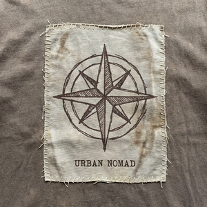 T-shirt gaufré tricoté pour homme, personnalisé, brodé, appliqué, vintage, coupe ample, en coton délavé à l'acide 300-340 g/m², double épaisseur, manches longues - Product Image 4