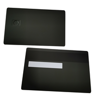 Carte métallique NFC gravée en acier inoxydable pour le système de gestion bancaire/adhésion/ID du logiciel nfc