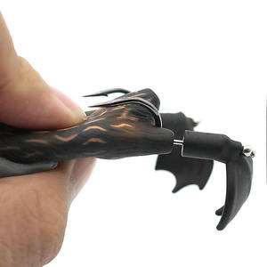 Appâts souples bioniques Big Mouse de 12 g et 9 cm, 8 couleurs, appâts à découpe souple, flottants, pour la pêche en surface, le trolling, double hameçon barbelé, silicone, plongeant, lac - Product Image 4