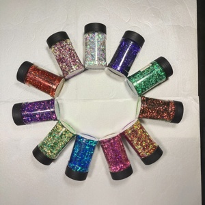 Tela Brillante Bangsai, Arena Fina Brillante, Lona, Cuero Sintético PET, Brillo de Color Ordinario, 1 kg, Decoración Navideña - Product Image 1