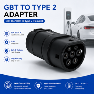 Adaptador de Carga para Vehículos Eléctricos AOTAI Nuevo GB/T a Tipo 2, 32A 250V CA, Estándar Chino, Adaptador Europeo para Vehículos Eléctricos, Protección IP54, Potencia Máxima de 7.4kW - Product Image 2