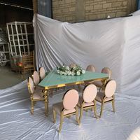 Chaise pour enfants à dossier rond de couleur bonbon, en acier inoxydable, pour événements de mariage