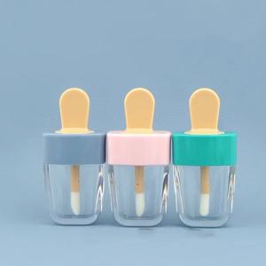 6ml - 8ml dondurma şekli plastik dudak parlatıcısı tüp, değnek ile 6g dudak parlatıcı kutusu, dondurma ruj - Product Image 3