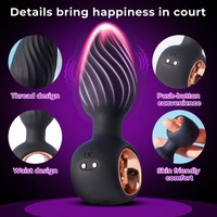 Vibromasseur anal rotatif électrique en silicone, stimulateur anal, masseur de prostate, produits sexuels de luxe, jouets sexuels anaux