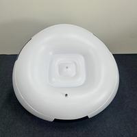 Fauteuil gonflable en forme de ballon de football, canapé portable en PVC avec design ergonomique et couleur bleu et blanc unique