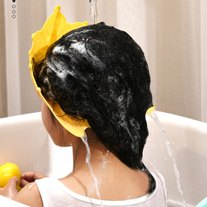 Casquettes de <span class=keywords><strong>bain</strong></span> personnalisées avec logo pour bébé, visière réglable en plastique souple pour le <span class=keywords><strong>bain</strong></span>, protection capillaire sûre, lavage en toute sécurité - Product Image 2