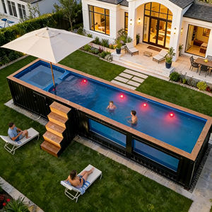 Piscina grande de fibra de vidrio de 10 mm de grosor, resistente a los rayos UV, con diseño de mosaico, ecológica, para niños y familias. - Product Image 3