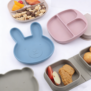 Platos <span class=keywords><strong>de</strong></span> Silicona Antideslizantes con Divisiones <span class=keywords><strong>para</strong></span> Bebés, Diseños Personalizados OEM ODM, Tendencia 2026, Productos <span class=keywords><strong>para</strong></span> Bebés Próximos al Lanzamiento - Product Image 1