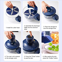 2025 Hot Selling Keukenapparatuur Automatische Kleine Fruit-, Pruimen-, Knoflook- en Druiven Schilmachine Elektrische Druiven Schiller voor Thuiskeuken
