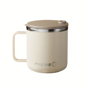 Mug personnalisé en acier inoxydable 304 avec couvercle et couvercle coulissant, isolé sous vide, pour cadeaux d'entreprise et boissons chaudes - Product Image 1