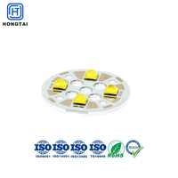 Module LED circulaire embarqué pour éclairage de plafond, panneau PCBA LED personnalisé pour projecteur, downlight et rail lumineux