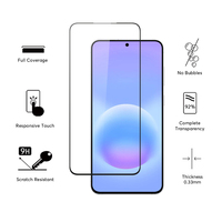 Protection d'écran en verre trempé 9H à couverture intégrale pour Samsung Galaxy S26 FE, anti-rayures