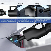 Nouvel adaptateur de chargeur EV DC 250A au prix d'usine, GBT vers NACS et prise Tesla pour Model S/X/3