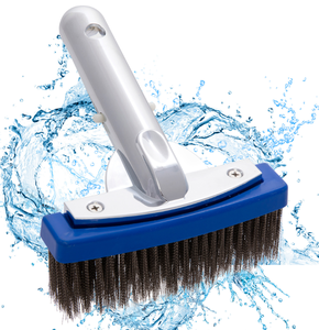 Cepillo Telescópico de Aluminio para Limpieza de Algas en Piscinas, Aplicación en Exteriores, Limpiador de Paredes y Cepillos - Product Image 1