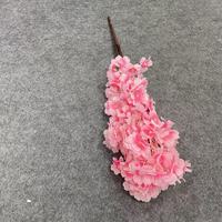 Fleurs artificielles en gros transfrontalières pour décorations de mariage et de maison, 5 branches de fleurs artificielles en soie, fleurs de cerisier