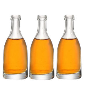 Échantillon gratuit mini bouteilles vides en verre de 50ml bouchon à vis étanche pour liqueur vin <span class=keywords><strong>gin</strong></span> whisky vodka spiritueux - Product Image 1