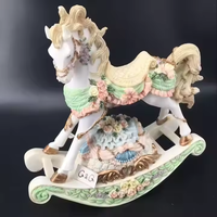 Poney boîte à musique belle résine cheval personnalisé décor à la maison boîte à musique articles cadeaux boîte à musique