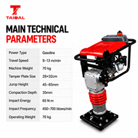 Compacteur vibrant thermique HCR125 pour terrassement, machine robuste pour la construction
