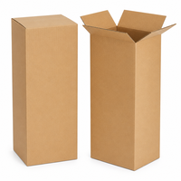 Boîte d'expédition haute en carton ondulé kraft sur mesure, emballage multi-tailles pour e-commerce, export, stockage et livraison