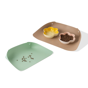 <span class=keywords><strong>Tapis</strong></span> d'alimentation pour animaux <span class=keywords><strong>de</strong></span> compagnie en cuir PU, imperméable, pliable, anti-déversement, pour gamelles <span class=keywords><strong>de</strong></span> chat et <span class=keywords><strong>de</strong></span> <span class=keywords><strong>chien</strong></span>, facile à nettoyer, pour petits et moyens animaux - Product Image 2