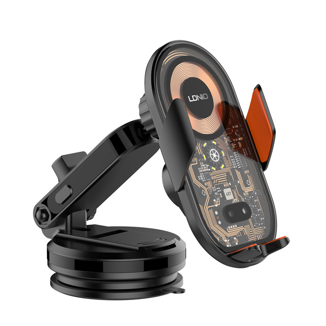 LDNIO MA30-1 15W Magnetic Fast Car Wireless Charger Auto Clamping Wireless Car Charger Phone Holder