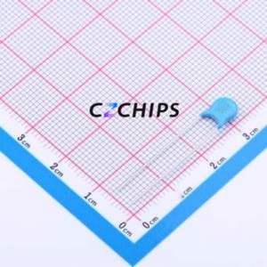Condensador cerámico de disco con orificio pasante R06E1B102MN0B0S0N0, componente de montaje en orificio pasante (THT), P=5mm 1nF 20% 2kV 5mm - Product Image 1