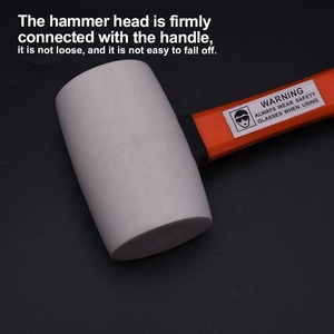 Martillo de Goma Blanco HARDEN de 225g, 450g, 680g con Mango de Fibra de Vidrio para Construcción - Product Image 5