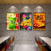 Boîte à lumière LED ultra-mince personnalisée par le fabricant, murale, éclairée, pour affichage de posters, menu, cadre pour restaurant, commerce de détail
