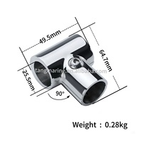 Collier de serrage ultra-résistant en acier inoxydable 316 pour quincaillerie marine, neuf, 22 mm, 25 mm, connecteurs de tuyaux de bateau, garde-corps de yacht