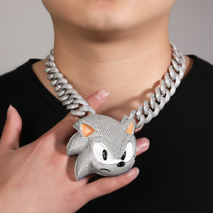 Thời Trang Hip Hop <span class=keywords><strong>Rapper</strong></span> Phim Hoạt Hình Phim Hoạt Hình Vui Men Mặt Dây Chuyền Tùy Chỉnh Iced out Men Mặt Dây Chuyền <span class=keywords><strong>Rapper</strong></span> Lớn Dễ Thương Pendaat - Product Image 5
