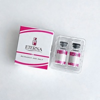 Boîtes en papier recyclé pliables personnalisées, plateau en plastique de 3 ml et 10 ml, logo imprimé holographique, boîte d'emballage pour 2 flacons