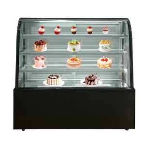 Comptoir <span class=keywords><strong>de</strong></span> service <span class=keywords><strong>de</strong></span> vitrine <span class=keywords><strong>de</strong></span> gâteau en verre rectangle commercial vitrine <span class=keywords><strong>de</strong></span> gâteau réfrigérateur <span class=keywords><strong>de</strong></span> boulangerie enfichable - Product Image 4