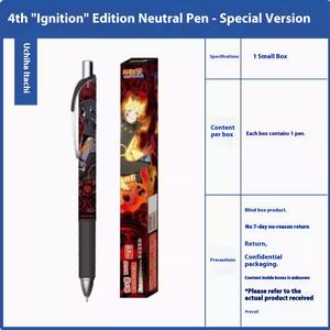 Popular <span class=keywords><strong>Anime</strong></span> Pen 4th Burning Series Blind Box Style Bolígrafo de gel coleccionable para estudio y trabajo - Product Image 2