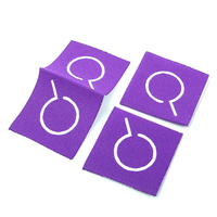 Faible QUANTITÉ MINIMALE DE COMMANDE Chine Étiquettes Principales Fabricant Personnalisé Votre Propre Logo de Marque Mode Damassé Tissé Dos Étiquettes pour T-shirts
