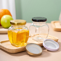 Bocaux de conservation alimentaire carrés en verre transparent de qualité supérieure 100 ml avec couvercles métalliques hermétiques à vis pour confiture, gelée, pouding
