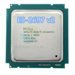 E5-2697V2 Pour Intel Xeon E5-2697 V2 version officielle de 12 NOYAUX 2.7GHZ 30MB FCLGA-2011 22NM 130W E5 2697V2 CPU E5 2697 V2